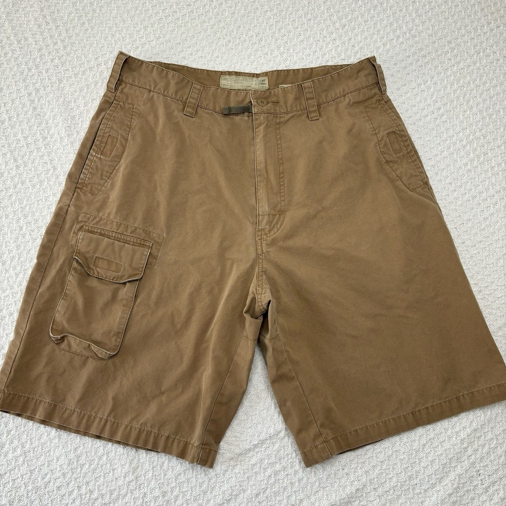 Y2K American Eagle Cargo Shorts 33 Outfitters AE Gorpcore Utility Grunge Brown